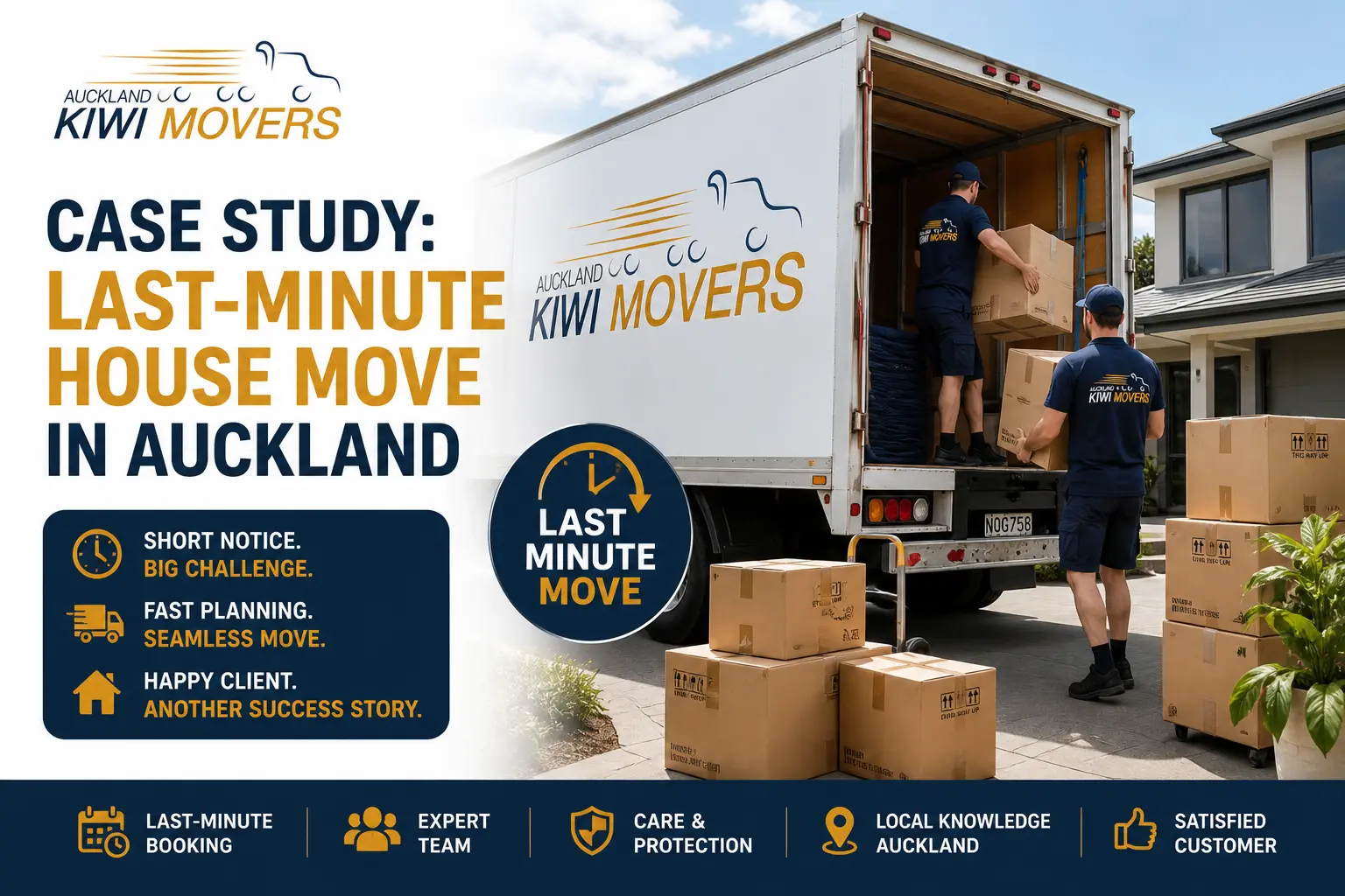 Movers Auckland: Case Study of a Last-Minute House Move