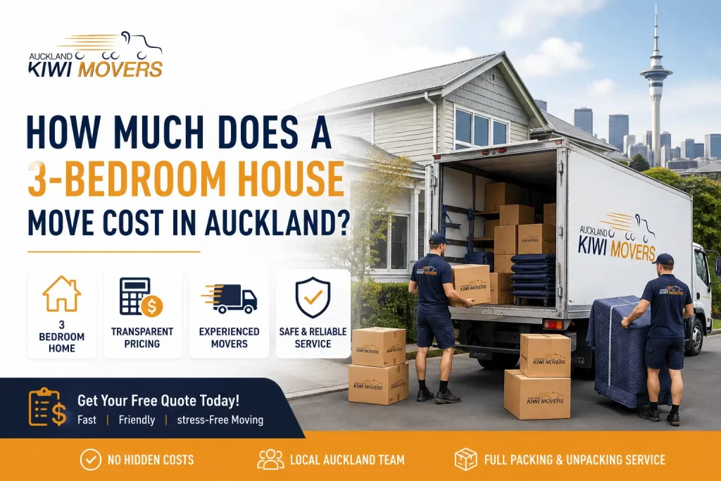3 Bedroom House Moving Cost Auckland