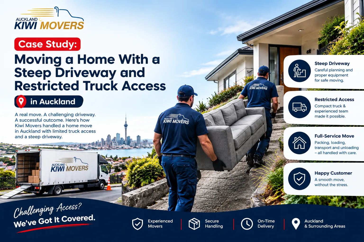 Moving House With Difficult Access in Auckland